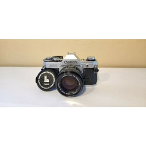 Canon AE-1 Program SLR Camera FD 50mm 1:1.4 Lens tested working -A
